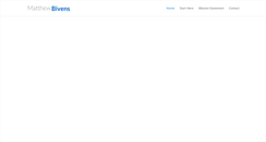 Desktop Screenshot of matthewbivens.com
