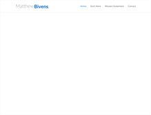 Tablet Screenshot of matthewbivens.com